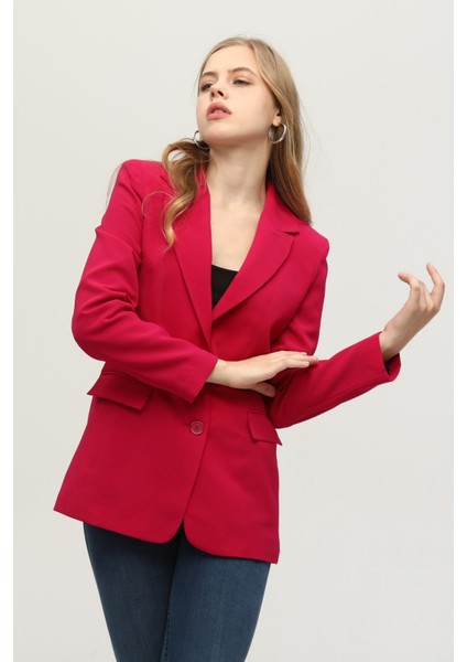 Fuşya Vatkalı Astarlı Blazer Ceket 0105110.12 indirimleri