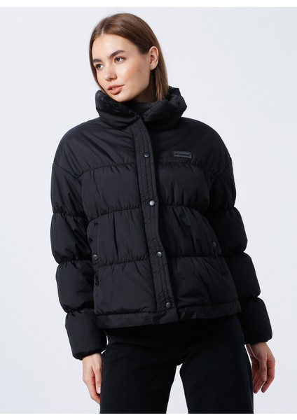 Siyah Kadın Kısa Şişme Mont Hmlzenar Jacket