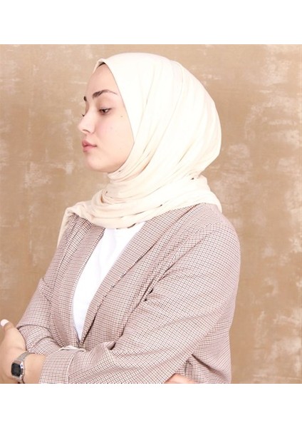 Vanilya Rengi Penye Şal