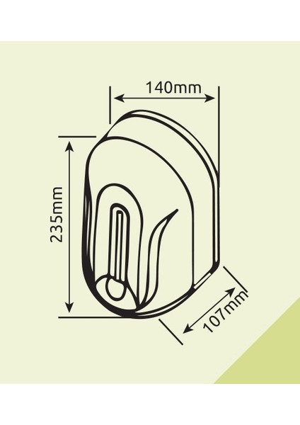 Xinda ZYQ110 Fotoselli Sıvı Sabun Dispenseri Beyaz 1100 ml