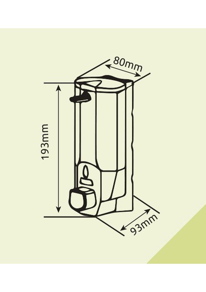 Xinda ZYQ138K Sıvı Sabun ve Şampuan Dispenseri Krom Kaplı 380ML