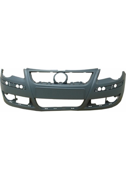 Volkswagen Polo- 5- 05/09 Ön Tampon Siyah (Sis/bant/panjur Delikli (Tek Farlı Tip) (Eurobump) 6Q0807217EGRU