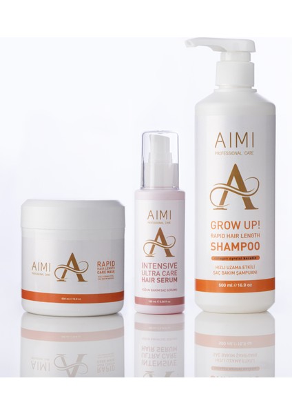 Hızlı Uzama Etkili 3 Lü Saç Bakım Seti