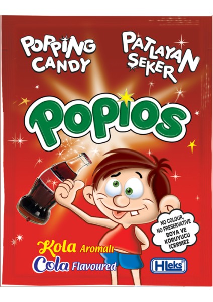 Patlayan Şeker Popios Çilek Kola 4 gr 40+40 Adet fiyatları