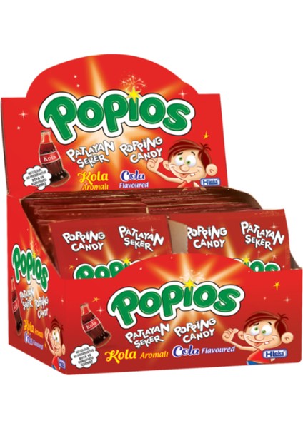 Patlayan Şeker Popios Çilek Kola 4 gr 40+40 Adet modelleri