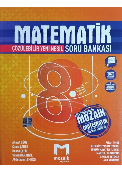 Mozaik Yayınları 8. Sınıf LGS Güncel Matematik Soru Bankası