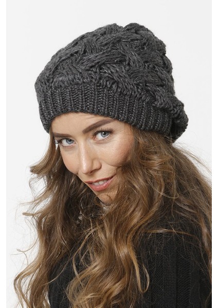 Sepet Örgülü Astarlı Triko Kışlık Kadın Renkli Bere Örgülü Şapka fiyatları