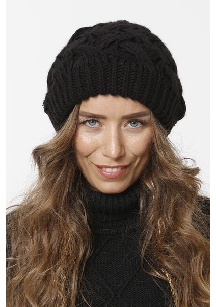 Sepet Örgülü Astarlı Triko Kışlık Kadın Renkli Bere Örgülü Şapka fiyatları