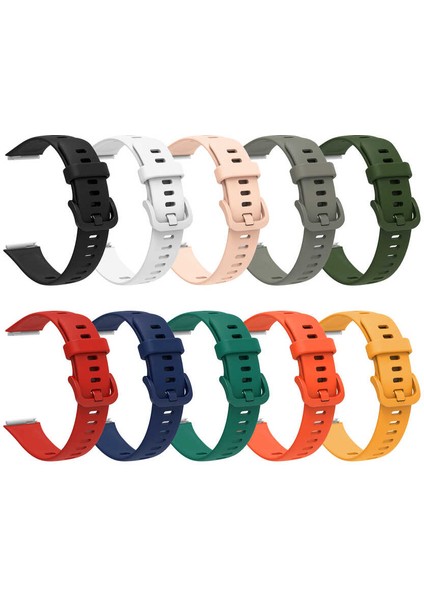 Huawei Band 7 Uyumlu Çoklu Kademe Ayarlı Silikon Kordon fiyatları