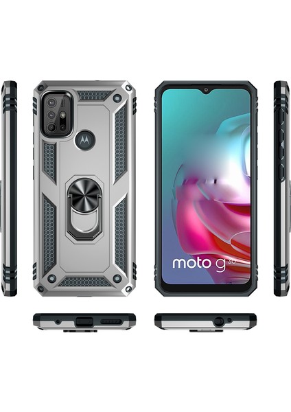 Moto G30 / G10 İçin Tpu Telefon Kılıfı - Gümüş (Yurt Dışından)