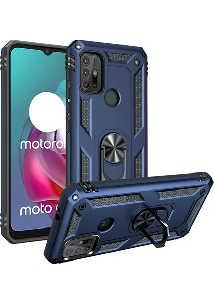 Moto G30 / G10 İçin Tpu Telefon Kılıfı - Mavi (Yurt Dışından)