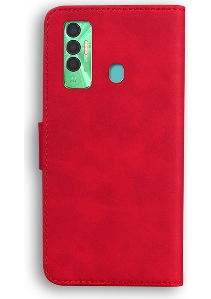 Spark 7P İçin Pu Telefon Kılıfı - Kırmızı (Yurt Dışından) modelleri
