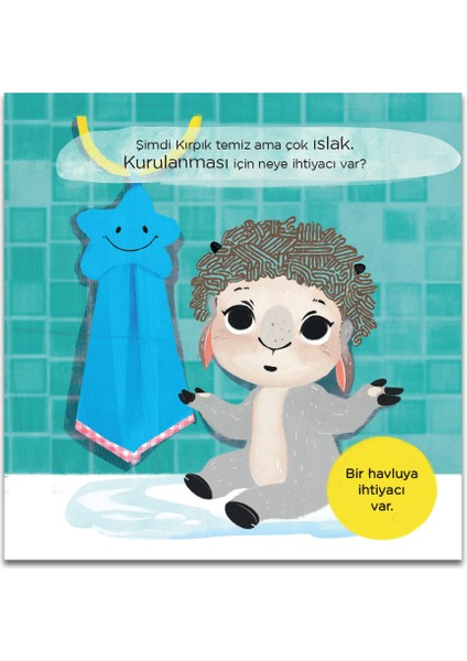 Sevimli Kuzu Kırpık ile Banyo Zamanı