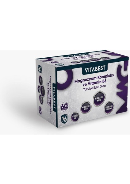 Magnezyum Kompleks ve Vitamin B6 60 Table