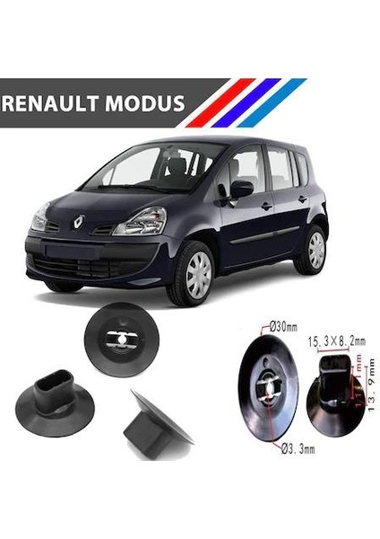 Renault Modus Bagaj ve Davlumbaz Klipsi 7703081056 50 Adet