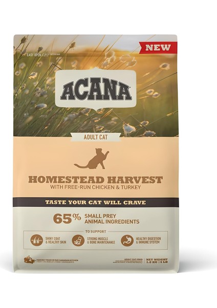 Homestead Harvest Yetişkin Kedi Maması 1,8 kg