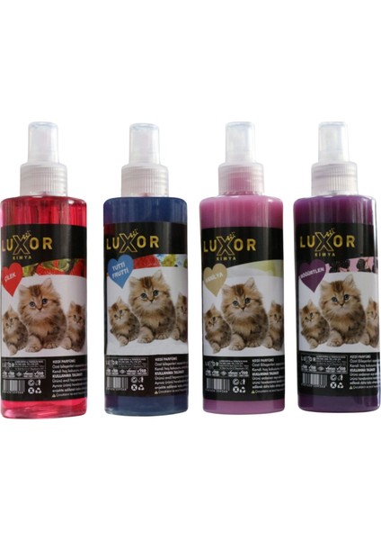 Kimya Kedi Parfümü Çilek - Tuttifrutti - Vanilya - Böğürtlen Aromalı 200 ml