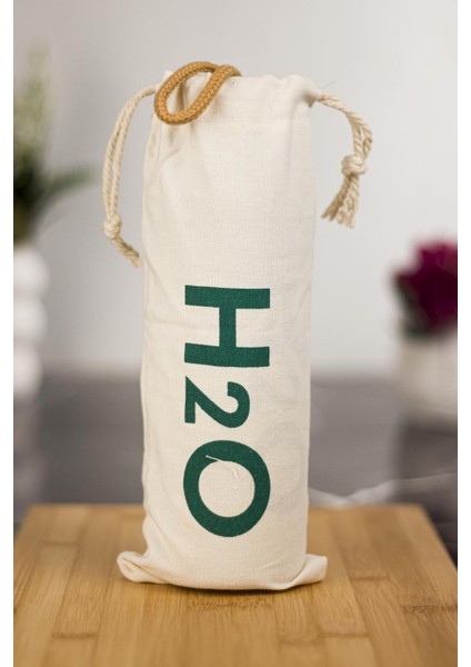 H2O Borosilikat Cam Matara Bambu Vakum Kapaklı Su Şişesi Suluk Kumaş Kılıf Hediyeli 600 ml fiyatları