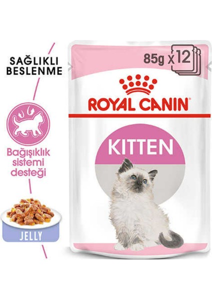 Kitten Jelly Yavru Kedi Konserve 12X85 gr modelleri