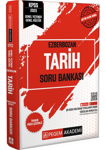KPSS 2023 Ezberbozan Genel Yetenek Genel Kültür Tarih Soru Bankası