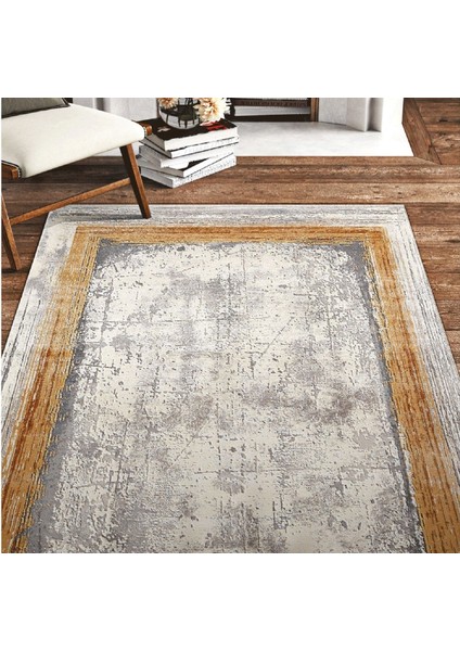 Halı Therapy Koleksiyonu 34665-075 Gri-Sarı Fenomen Carpet