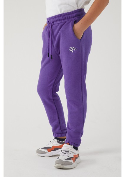 Kız Çocuk 3 Iplik Cepli Beli ve Paçası Lastikli Baskılı Eşofman Altı modelleri