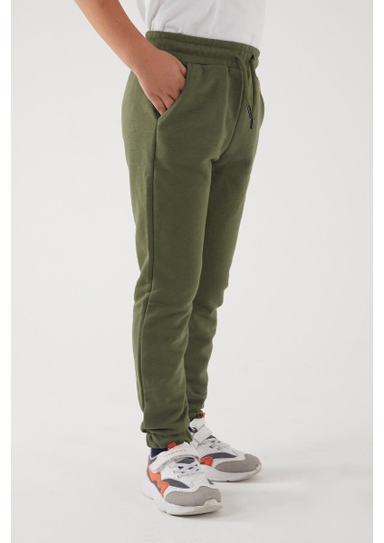 Kız Çocuk 3 Iplik Cepli Beli ve Paçası Lastikli Baskılı Eşofman Altı modelleri