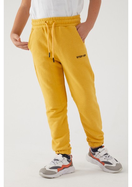 Erkek Çocuk 3 Iplik Cepli Beli ve Paçası Lastikli Baskılı Eşofman Altı fiyatları