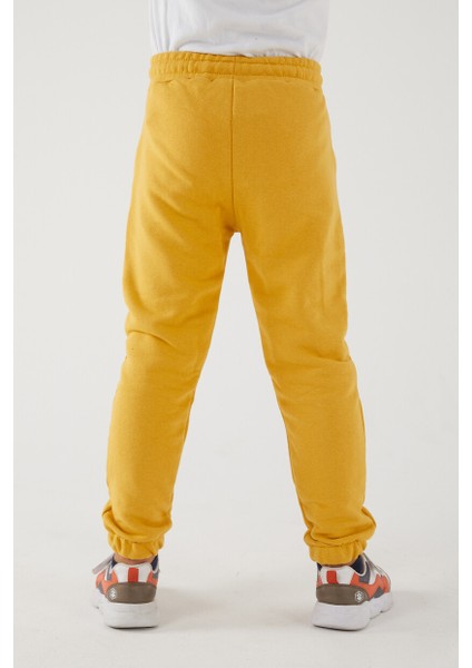 Erkek Çocuk 3 Iplik Cepli Beli ve Paçası Lastikli Baskılı Eşofman Altı indirimleri