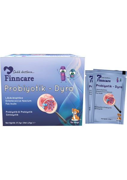 Köpekler Için Probiyotik - Dyra - 30 x 1,25GR