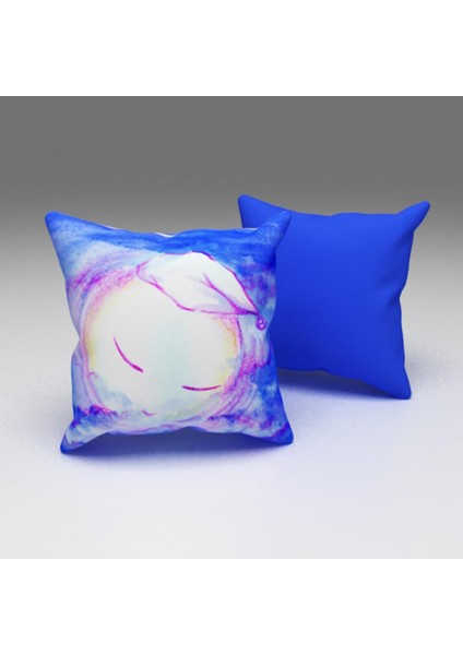 Paredora Mavi Gecede Aşk Kırlent Kılıfı