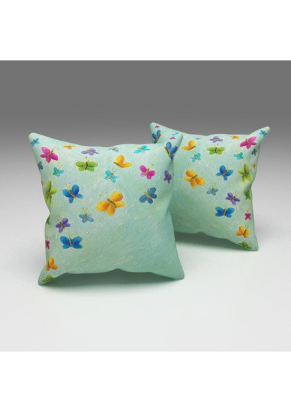 Paredora Kelebekler Vadisi Kırlent Kılıfı