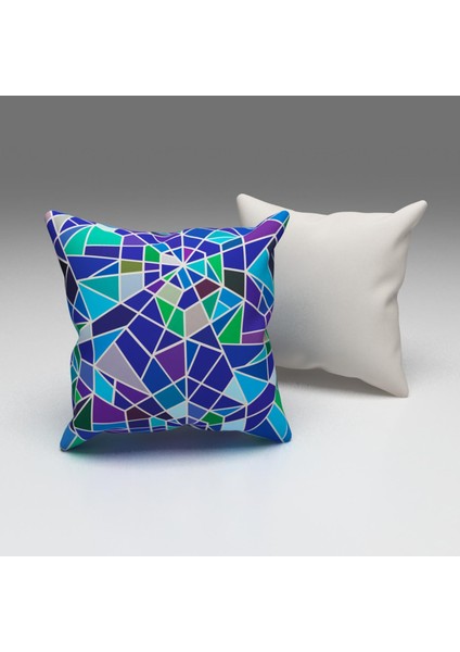 Paredora Cam Mozaik Kırlent Kılıfı