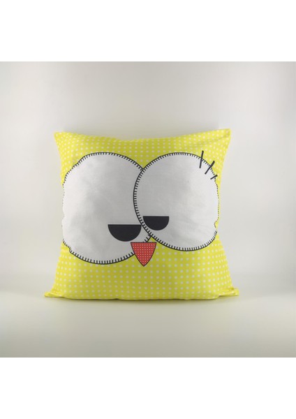 Paredora Sizinkiler Sarı Kırlent Kılıfı