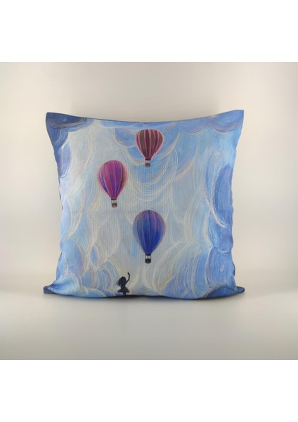 Paredora Balonlar Kırlent Kılıfı