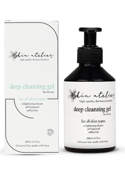 Skin Atelier Sülfatsız Derinlemesine Arıdırıcı Deep Cleansing Temizleme Jeli 200 ml