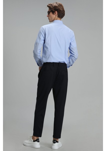 Fore Erkek Basic Gömlek Slim Fit Lacivert