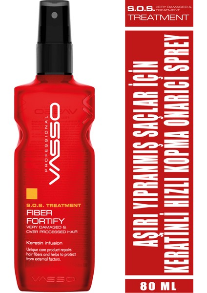 Acil Kurtarma Fiber Keratin Bakım Hızlı Kopma Onarıcı Sprey Fiber Fortify 80 ml fiyatları