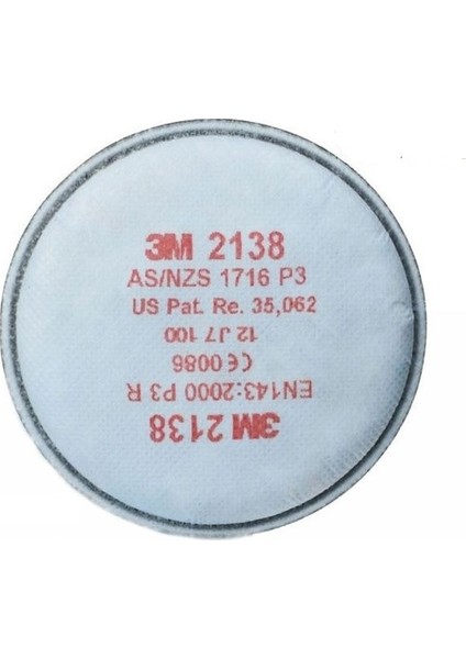 2138 P3 Organik Ozon Gaz Buhar Filtresi
