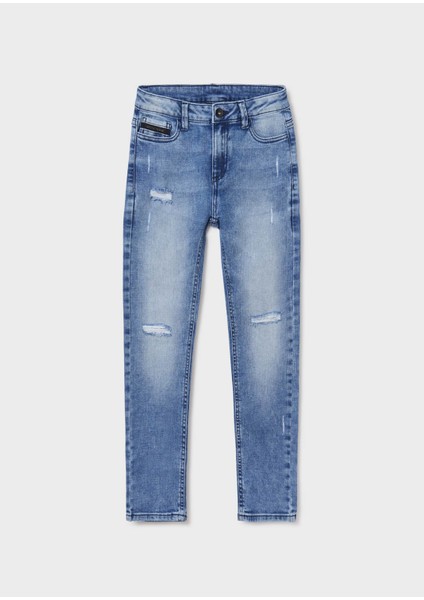 Erkek Çocuk Yumuşak Denim Pantolon 7581