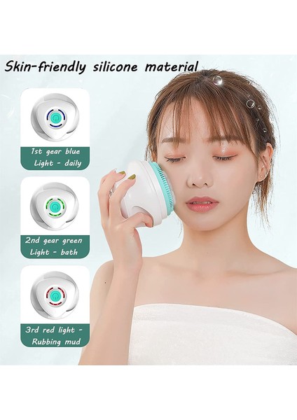 Su Geçirmez Elektrikli Masaj Banyo Fırçası (Yurt Dışından)