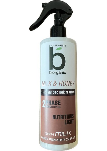 Milk & Honey 2 Fazlı Onarıcı Durulanmayan Sprey Saç Bakım Kremi 400ML