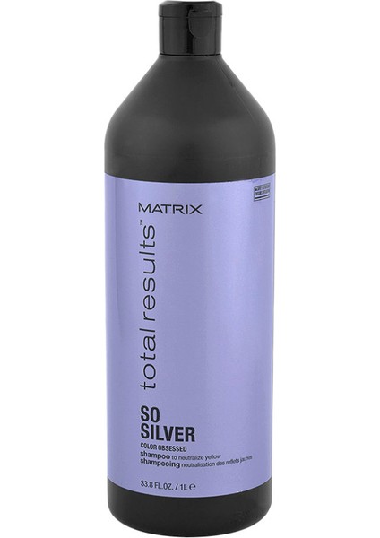 Total Results So Silver For Shiny Hair Color Hold Shampoo 1000 ml L