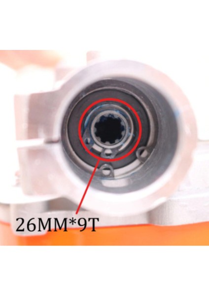 Silen Tırpan Toprak Çapalama Aparatı Sırt-Yan Uyumlu 26 Mm 9 Diş modelleri