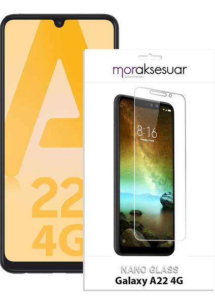 Samsung Galaxy A22 4g Nano Kırılmaz Cam Ekran Koruyucu Esnek Şeffaf