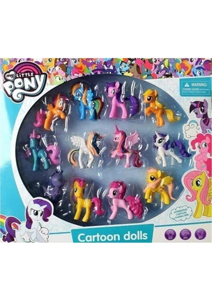 My Little Pony Oyuncak 12'li Set Figür Karakter Oyuncak - Tuka