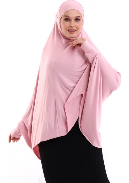 Penye Sufle Kolllu Pudra Renk