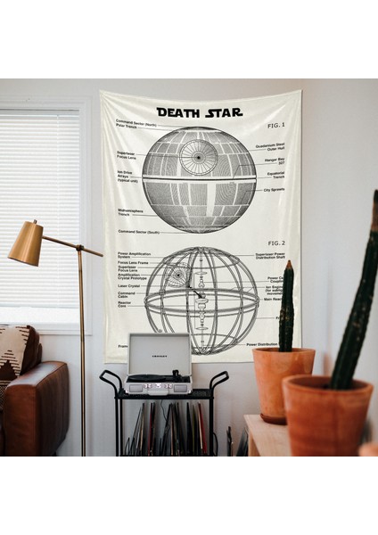 Death Star - Ivory- Star Wars Duvar Örtüsü modelleri