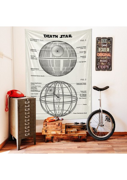 Death Star - Ivory- Star Wars Duvar Örtüsü fırsatları