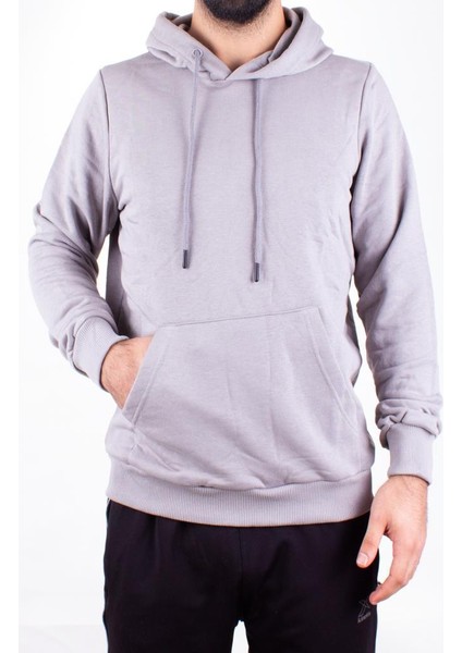 2732 Gri Kapüşonlu Erkek Sweatshirt fiyatları